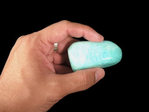 Amazonite Palm Stone - Littleton Rock Shop