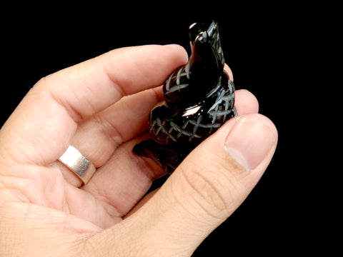 Black Obsidian Snake (1.75") - Littleton Rock Shop