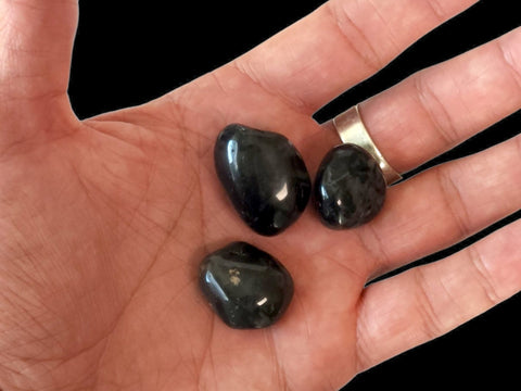 Black Onyx Tumbled Stone - Littleton Rock Shop