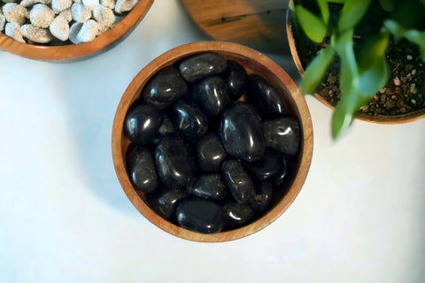 Black Onyx Tumbled Stone - Littleton Rock Shop