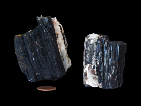 Black Tourmaline Rough (Medium) - Littleton Rock Shop