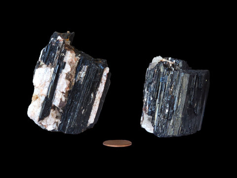 Black Tourmaline Rough (Medium) - Littleton Rock Shop