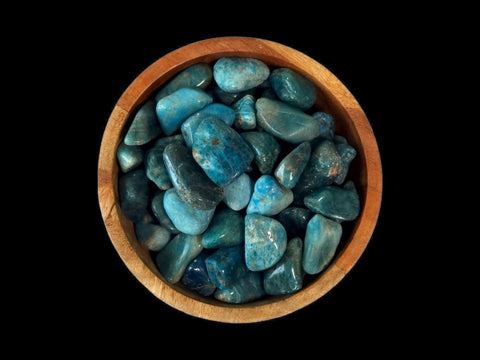 Blue Apatite Tumbled Stone - Littleton Rock Shop