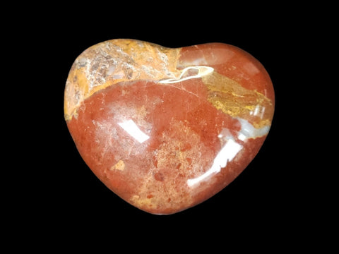 Brecciated Red Jasper Puffed Mini Heart - Littleton Rock Shop