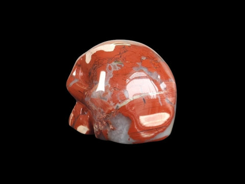 Brecciated Red Jasper Skull (Medium) - Littleton Rock Shop