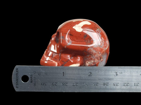 Brecciated Red Jasper Skull (Medium) - Littleton Rock Shop