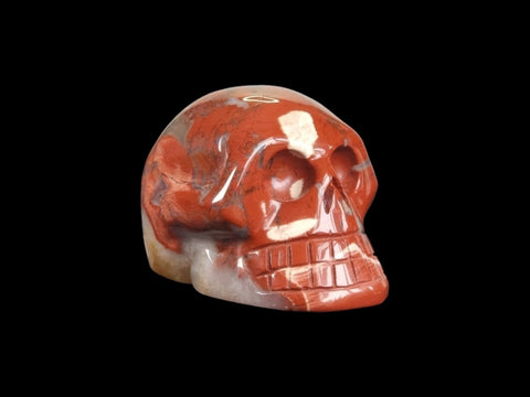 Brecciated Red Jasper Skull (Medium) - Littleton Rock Shop