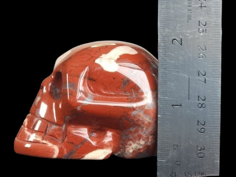 Brecciated Red Jasper Skull (Medium) - Littleton Rock Shop