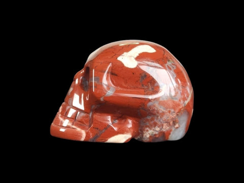 Brecciated Red Jasper Skull (Medium) - Littleton Rock Shop