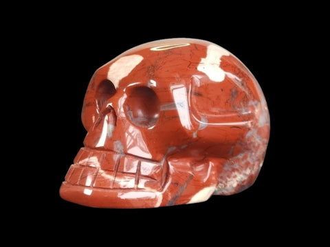 Brecciated Red Jasper Skull (Medium) - Littleton Rock Shop