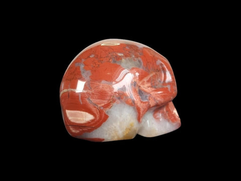 Brecciated Red Jasper Skull (Medium) - Littleton Rock Shop