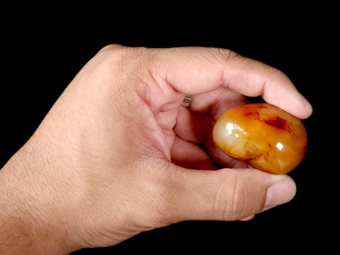 Carnelian Palm Stone (Small) - Littleton Rock Shop