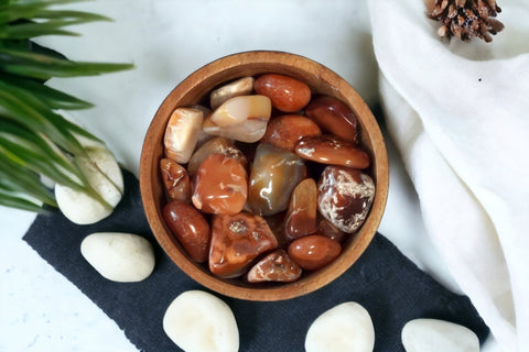 Carnelian Tumbled Stone - Littleton Rock Shop