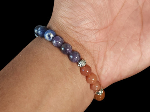 Chakra Beads 8mm Gemstone Bead Bracelet - Littleton Rock Shop