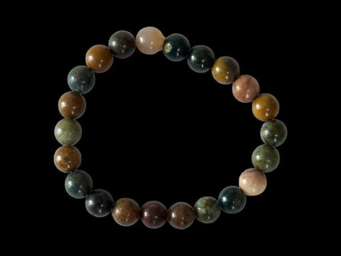 Cherry Creek Jasper 8mm Gemstone Bead Bracelet - Littleton Rock Shop