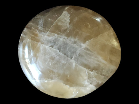 Citrine Palm Stone (Small) - Littleton Rock Shop