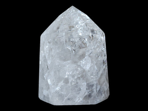 Crackle Quartz Tower (Large) - Littleton Rock Shop