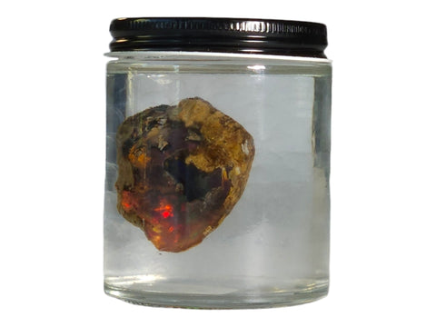 Ethiopian Water Opal in Jar - Littleton Rock Shop