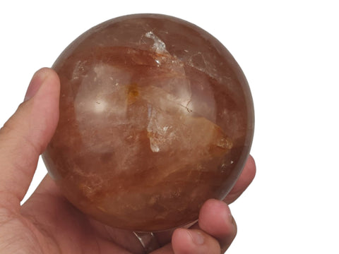 Fire Quartz Sphere (3.5in) - Littleton Rock Shop