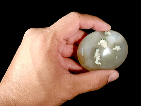 Flower Agate Palm Stone (Large) - Littleton Rock Shop