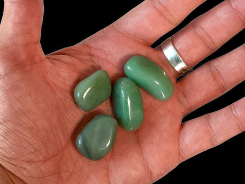 Green Aventurine Tumbled Stone - Littleton Rock Shop