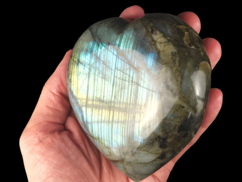 Labradorite Heart (Large) - Littleton Rock Shop