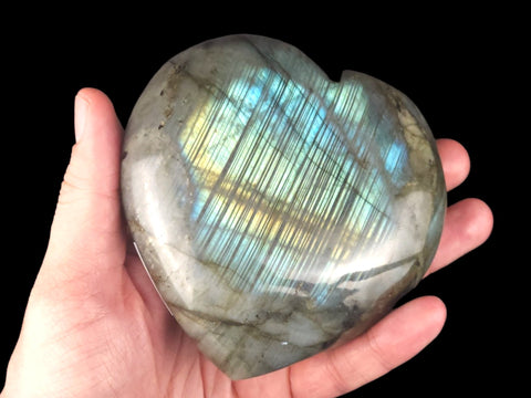 Labradorite Heart (Large) - Littleton Rock Shop