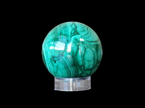 Malachite Sphere (2") - Littleton Rock Shop