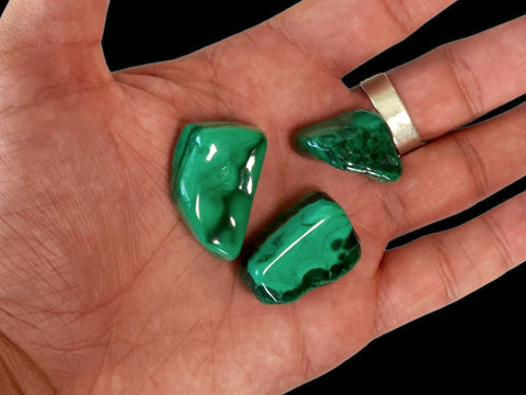 Malachite Tumbled Stone - Littleton Rock Shop