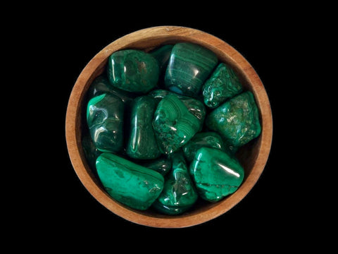 Malachite Tumbled Stone - Littleton Rock Shop