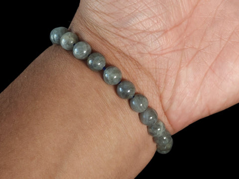 Moonstone 8mm Gemstone Bead Bracelet - Littleton Rock Shop