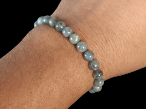 Moonstone 8mm Gemstone Bead Bracelet - Littleton Rock Shop