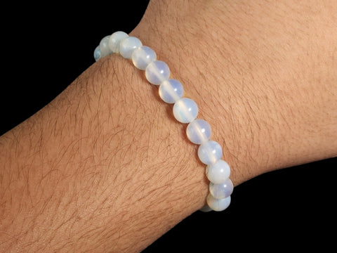 Opalite 8mm Gemstone Bead Bracelet - Littleton Rock Shop