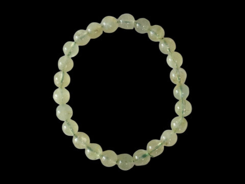 Prehnite 6mm Gemstone Bead Bracelet - Littleton Rock Shop