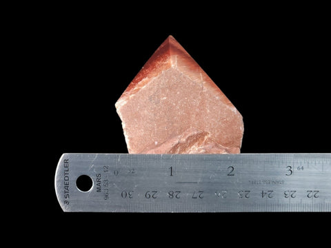 Red Tiger's Eye Half-Rough Cut-Base Point (3") - Littleton Rock Shop