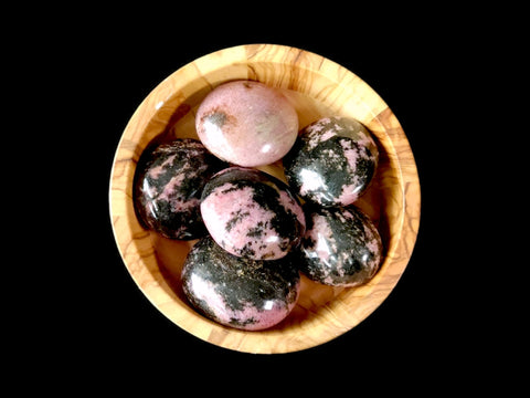 Rhodonite Palm Stone (Small) - Littleton Rock Shop