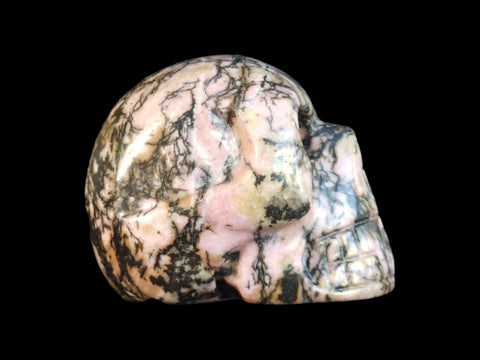 Rhodonite Skull (Small) - Littleton Rock Shop