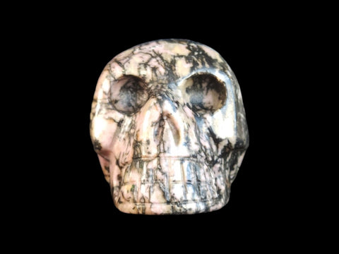 Rhodonite Skull (Small) - Littleton Rock Shop