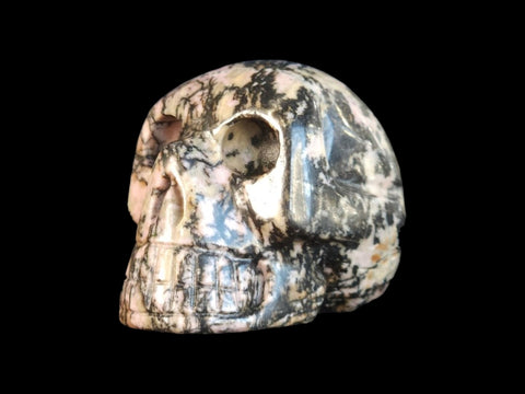 Rhodonite Skull (Small) - Littleton Rock Shop