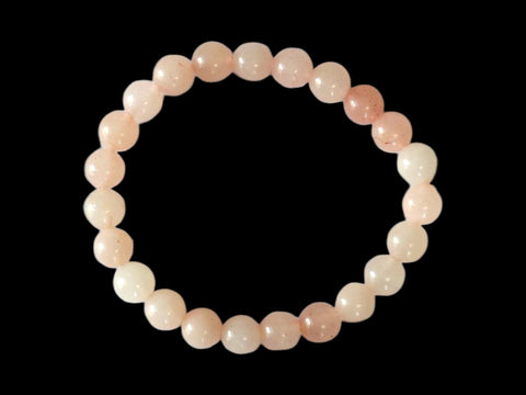 Rose Quartz 8mm Gemstone Bead Bracelet - Littleton Rock Shop