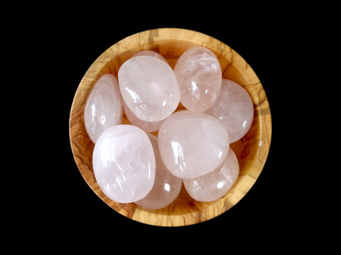 Rose Quartz Palm Stone (Small) - Littleton Rock Shop