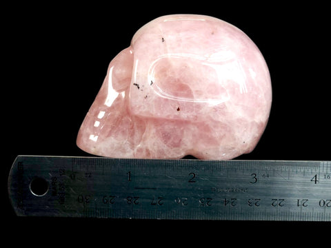 Rose Quartz Skull (Medium) - Littleton Rock Shop