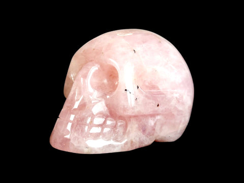 Rose Quartz Skull (Medium) - Littleton Rock Shop