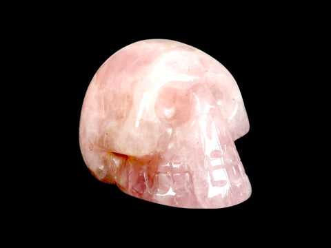 Rose Quartz Skull (Medium) - Littleton Rock Shop