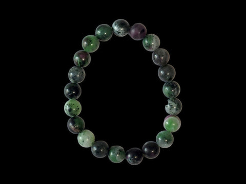 Ruby Fuchsite 8mm Gemstone Bead Bracelet - Littleton Rock Shop