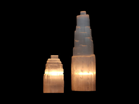 Selenite Lamp (Assorted Sizes) - Littleton Rock Shop