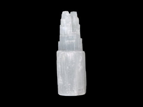 Selenite Twin Tower (6") - Littleton Rock Shop