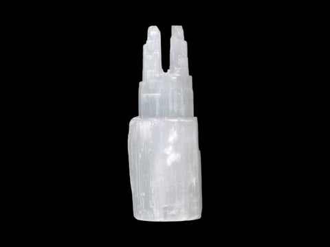 Selenite Twin Tower (6") - Littleton Rock Shop