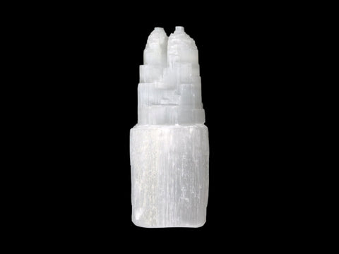 Selenite Twin Tower (6") - Littleton Rock Shop