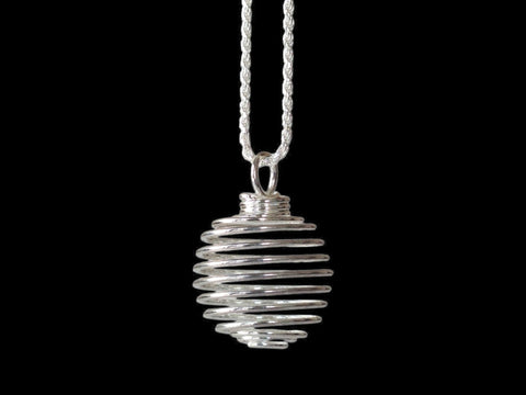 Silver Pendant Cage (1") - Littleton Rock Shop